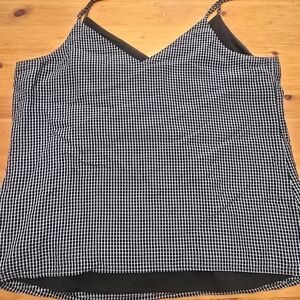 Banana Republic Black and White Checkered Camisole